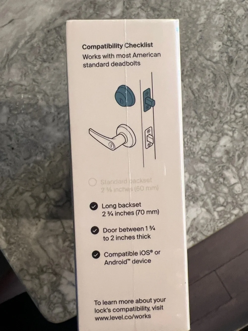 Level Lock Invisible Smart Lock - bolt edition - Picture 3 of 4